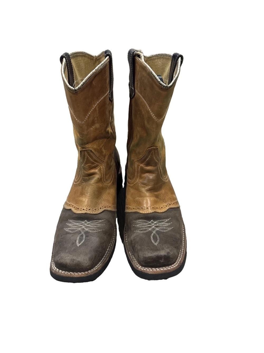 Reypa Men’s Rusty Brown Leather Cowboy/Western Boots Size 8.5